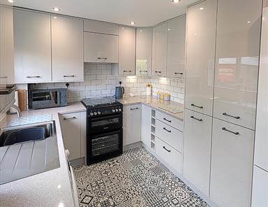 Light Grey Gloss Kitchen - Mr & Mrs Howe