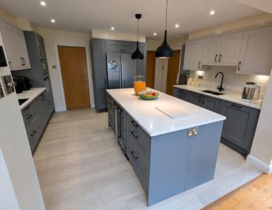 Grey Shaker, Quartz Worktops - Mr & Mrs Simkin