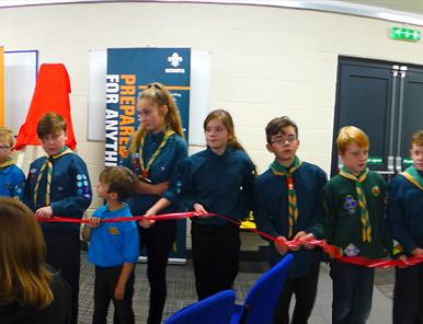 Whitwick Scout Hut Opens with Decor support