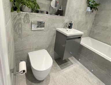 Utopia Qube Pebble Grey Gloss - Mr & Mrs Fisher