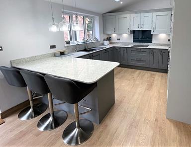 Second Nature Milbourne - Partridge Grey & Dust Grey - Mr & Mrs Price Kitchen, Utility